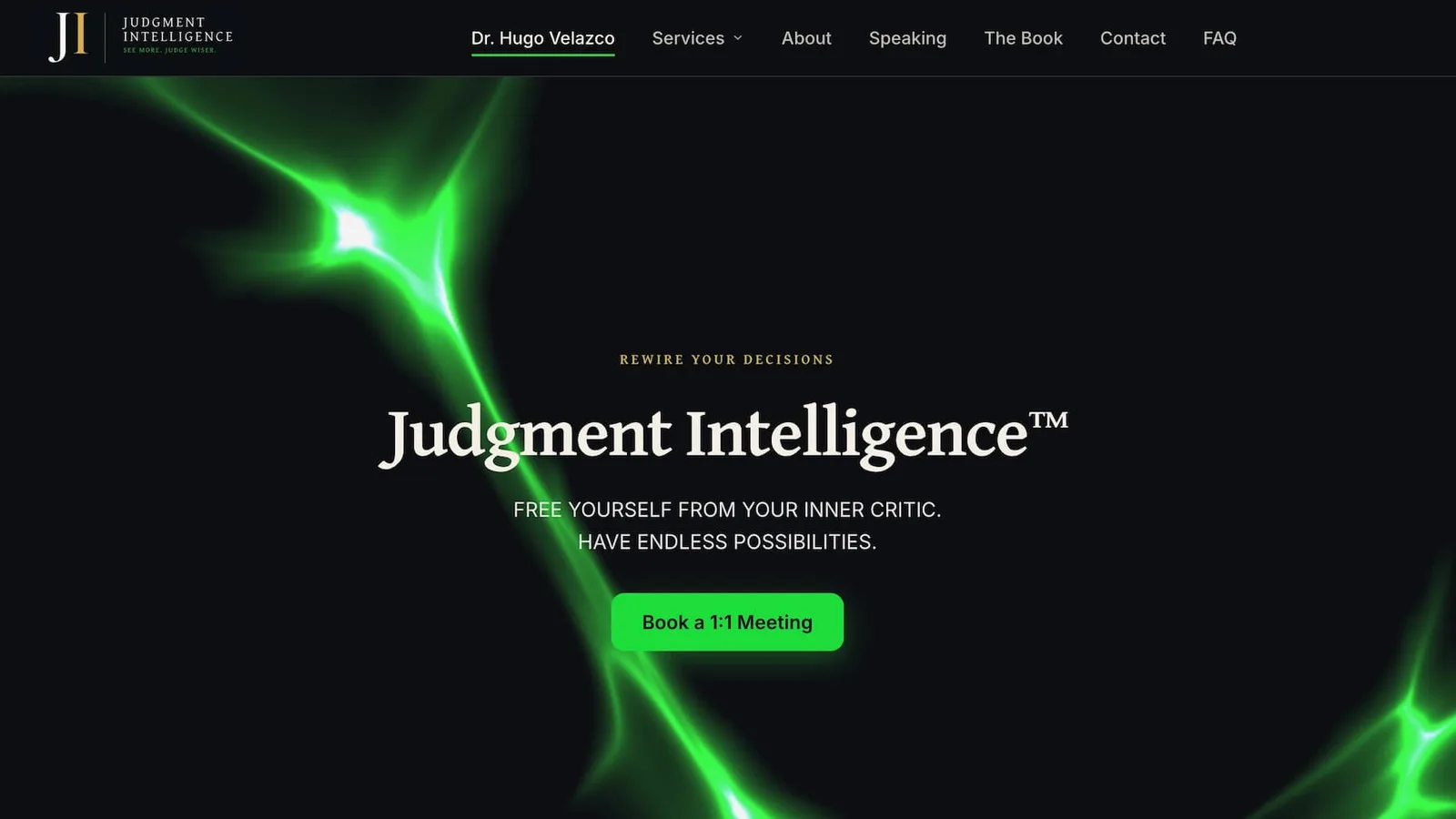 Judgment Intelligence homepage