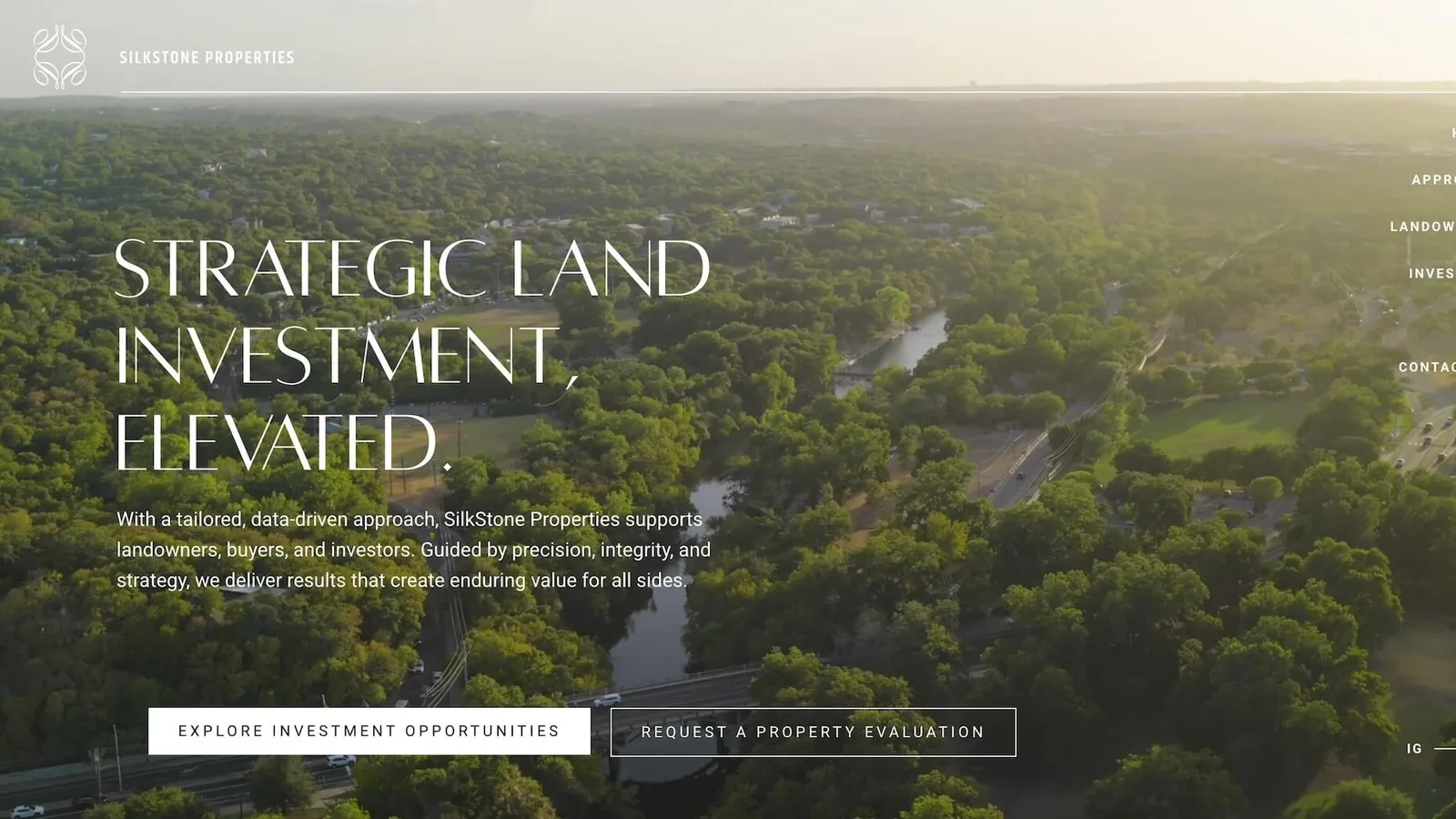 SilkStone Properties homepage